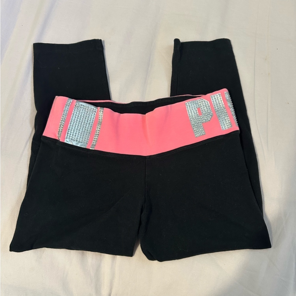 Y2K Vintage Victoria’s Secret Bling Capri leggings